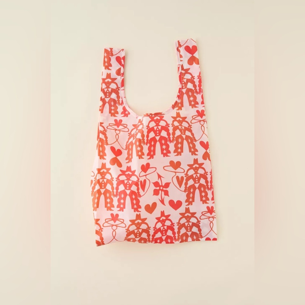 NWT BAGGU Standard Reusable Printed Tote Bag